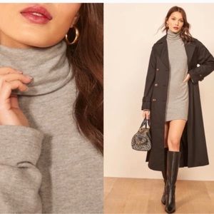 Reformation Daze Turtleneck Mini Dress